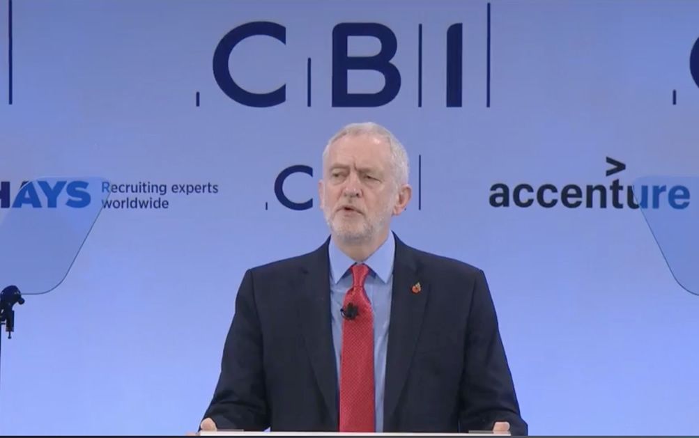 Corbyn CBI