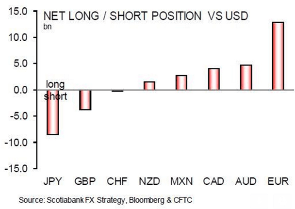 Market positioning of foreign exchange rates