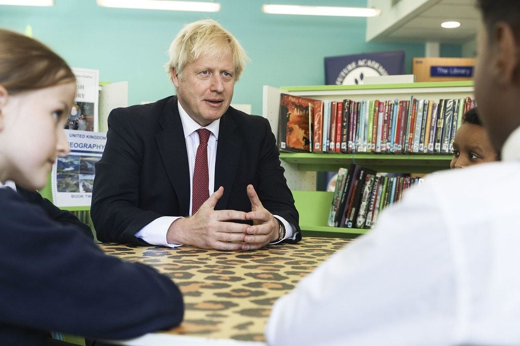 Johnson at table