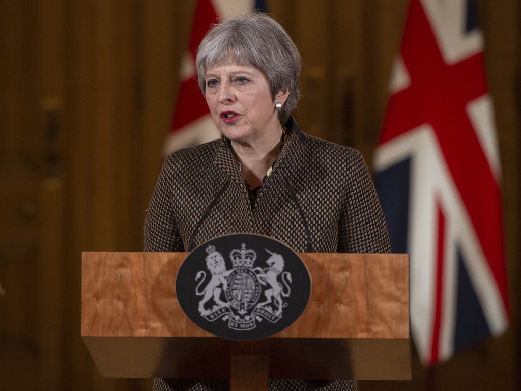 Theresa May press conference in Downing Street