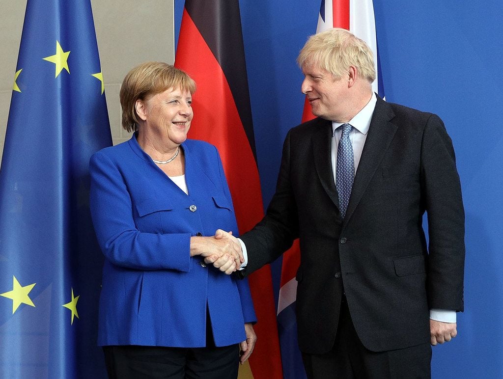 Merkel Johnson meeting