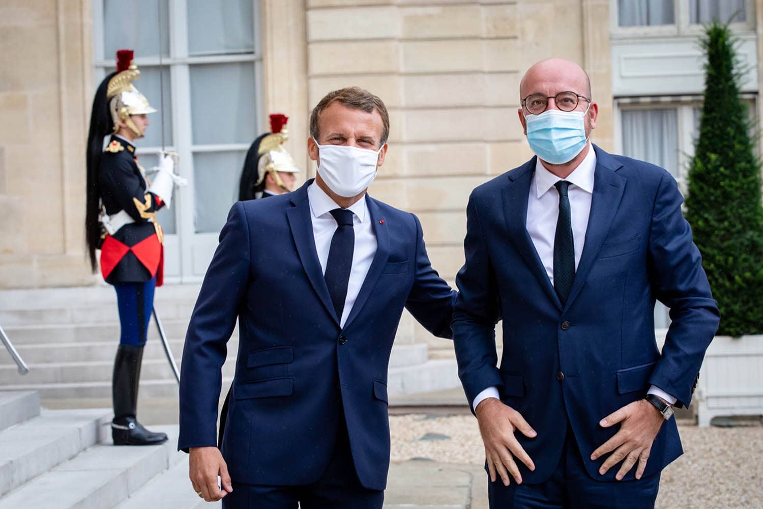 Macron and Michel